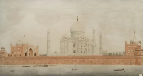 Nordansicht des Taj Mahal, Agra